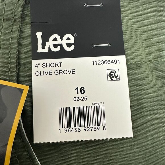 Lee Womens Olive Grove 4 Inch Shorts Size 16 Cotton Blend Casual Lightweight - Picture 3 of 10